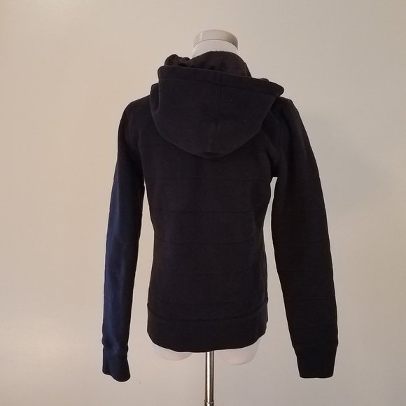 The North Face Black Zip up Hoodie with Fuzzy Inside Sz Small Petite - Picture 5 of 13